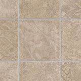 TrafficMASTER Marbella Tile Grey Residential Vinyl Sheet, Sold by 13.2 ft. Wide x Custom Length