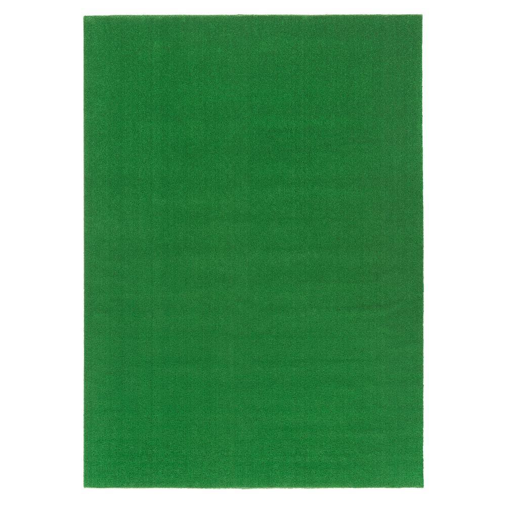 Ottomanson Evergreen Collection 6 ft. 7 in. x 9 ft. 3 in. Artificial Grass Carpet - Super Arbor