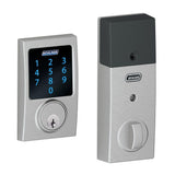 Century Matte Black Connect Smart Door Lock with Alarm - Super Arbor