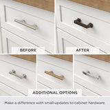 3 in. (76 mm) Flat Black Bar Drawer Pull (4-Pack)