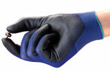 HYFLEX 11-618 Polyurethane Coated Gloves, Size S - Blue