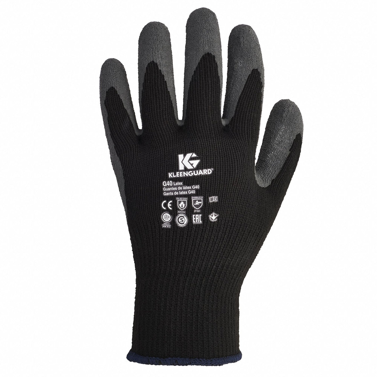 KLEENGUARD G40 Coated Gloves, XL - Smooth Latex, Palm Dipped, ANSI Level 2