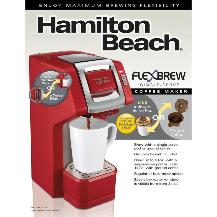 1-Cup Red FlexBrew Coffee Maker