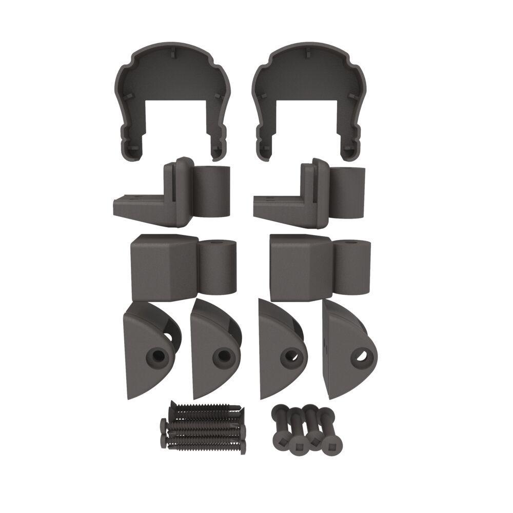 Penrose Matte Bronze Aluminum Top Level Angle Bracket Kit - Super Arbor