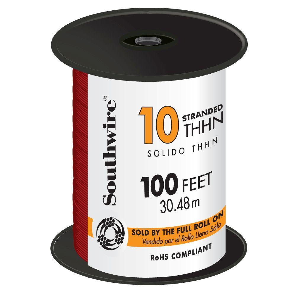 500 ft. 10 Black Stranded CU THHN Wire - Super Arbor