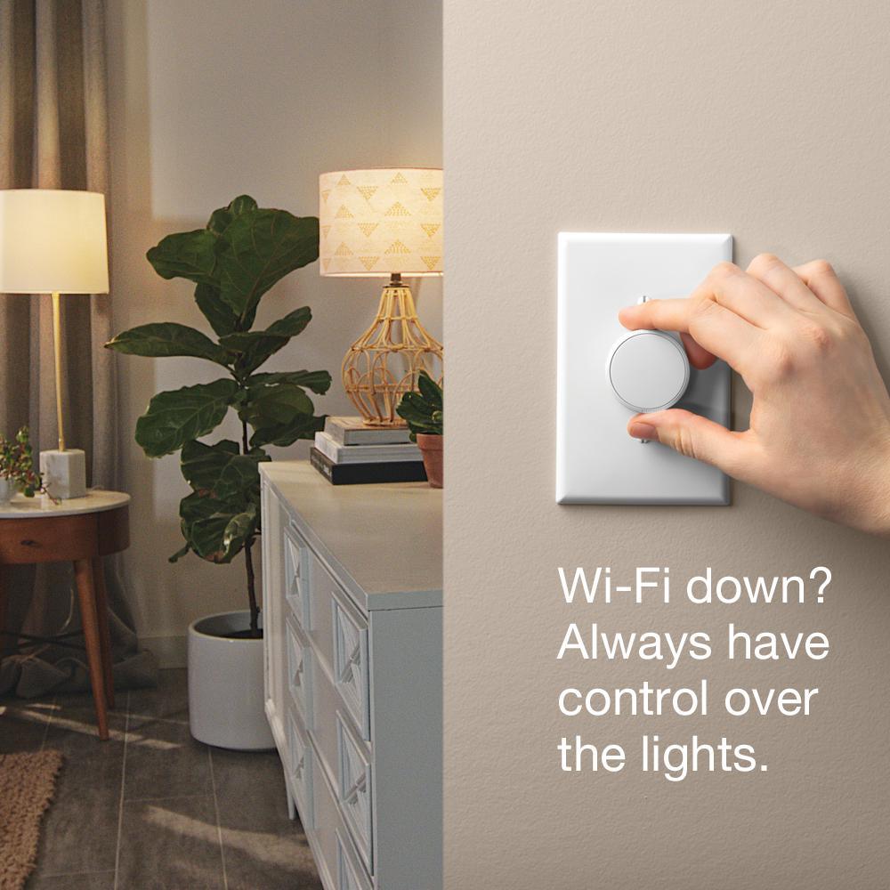 Aurora Smart Bulb Dimmer Switch for Philips Hue Smart Bulbs, White - Super Arbor