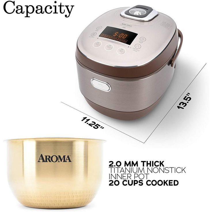 5 Qt. Champagne Electric Multi-Cooker with Ceramic Pot
