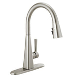 Lenta Touch Single-Handle Pull-Down Sprayer Kitchen Faucet with ShieldSpray Technology in Champagne Bronze - Super Arbor