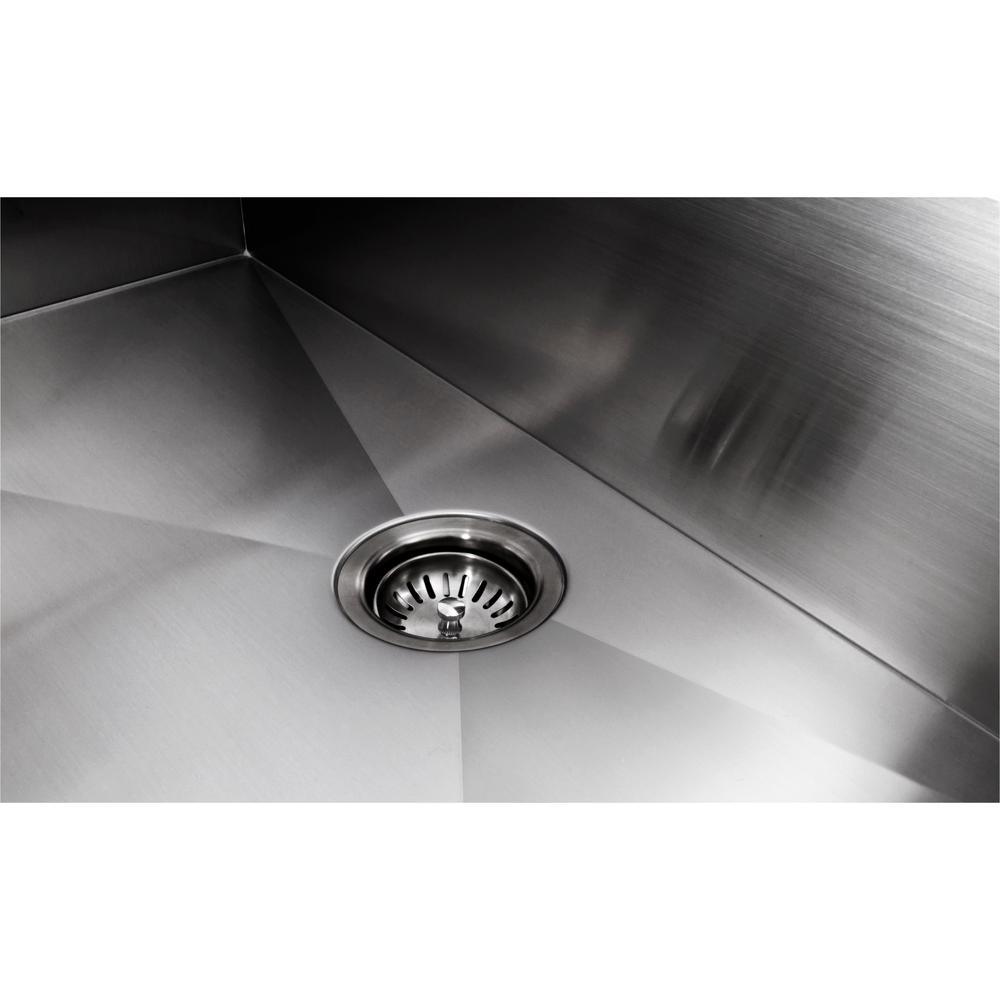 All-in-One Undermount Stainless Steel 33 in. 50/50 Double Bowl Workstation Kitchen Sink with Faucet and Accessories - Super Arbor