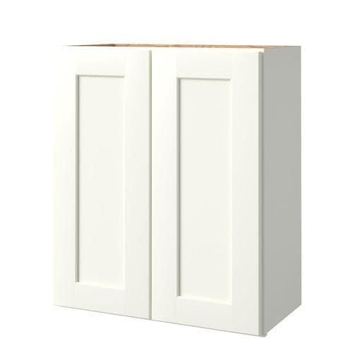 allen + roth Aveley 24-in W x 24.5-in H x 12-in D Linen Maple Door Wall Semi-Custom Cabinet