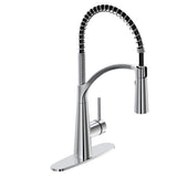Brenner Commercial Style Single-Handle Pull-Down Sprayer Kitchen Faucet in Oil Rubbed Bronze Finish - Super Arbor