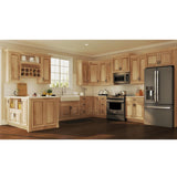 Hampton Assembled 24 x 34.5 x 21 in. Bathroom Vanity Base Cabinet in Natural Hickory