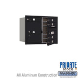 6-Door High Recessed Mounted Parcel Locker with Rear Loading and Private Access
