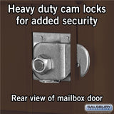 6 Door High Recessed Mounted 4C Horizontal Mailbox with Parcel Locker in Bronze - Private Access