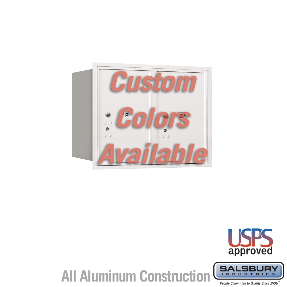 Recessed Mounted 4C Parcel Locker - Double Column, Rear Loading
