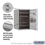 6 Door High Recessed Mounted 4C Horizontal Mailbox with USPS Access - Front Loading