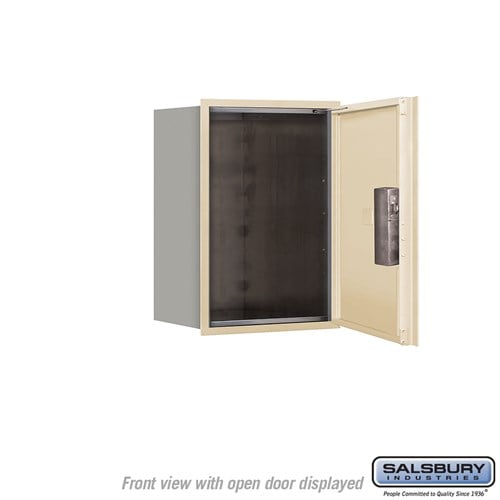 6-Door High Recessed Mounted Parcel Locker with USPS Access - Sandstone