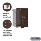6-Door High Recessed Mounted Parcel Locker with USPS Access - Bronze