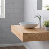 Viva 16-1/2 in. Round Porcelain Ceramic Vessel Sink in White - Super Arbor