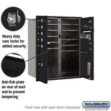 Salsbury 3700 Horizontal Series Recessed Mount Mailbox, 9 Compartments with 2 Parcel Lockers