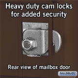 10 Door High Recessed Mounted 4C Horizontal Mailbox with Parcel Lockers - Bronze