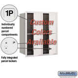 Recessed Mounted 4C Horizontal Mailbox - 10 Door High Unit with Parcel Lockers