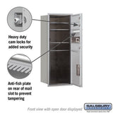 10 Door High Recessed Mounted 4C Horizontal Mailbox with Parcel Locker - Private Access