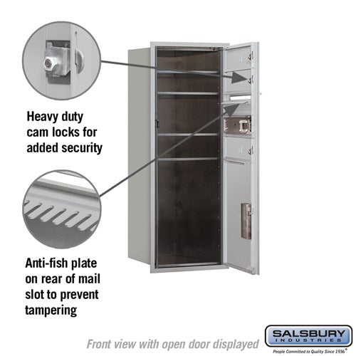 10 Door High Recessed Mounted Parcel Locker with USPS Access