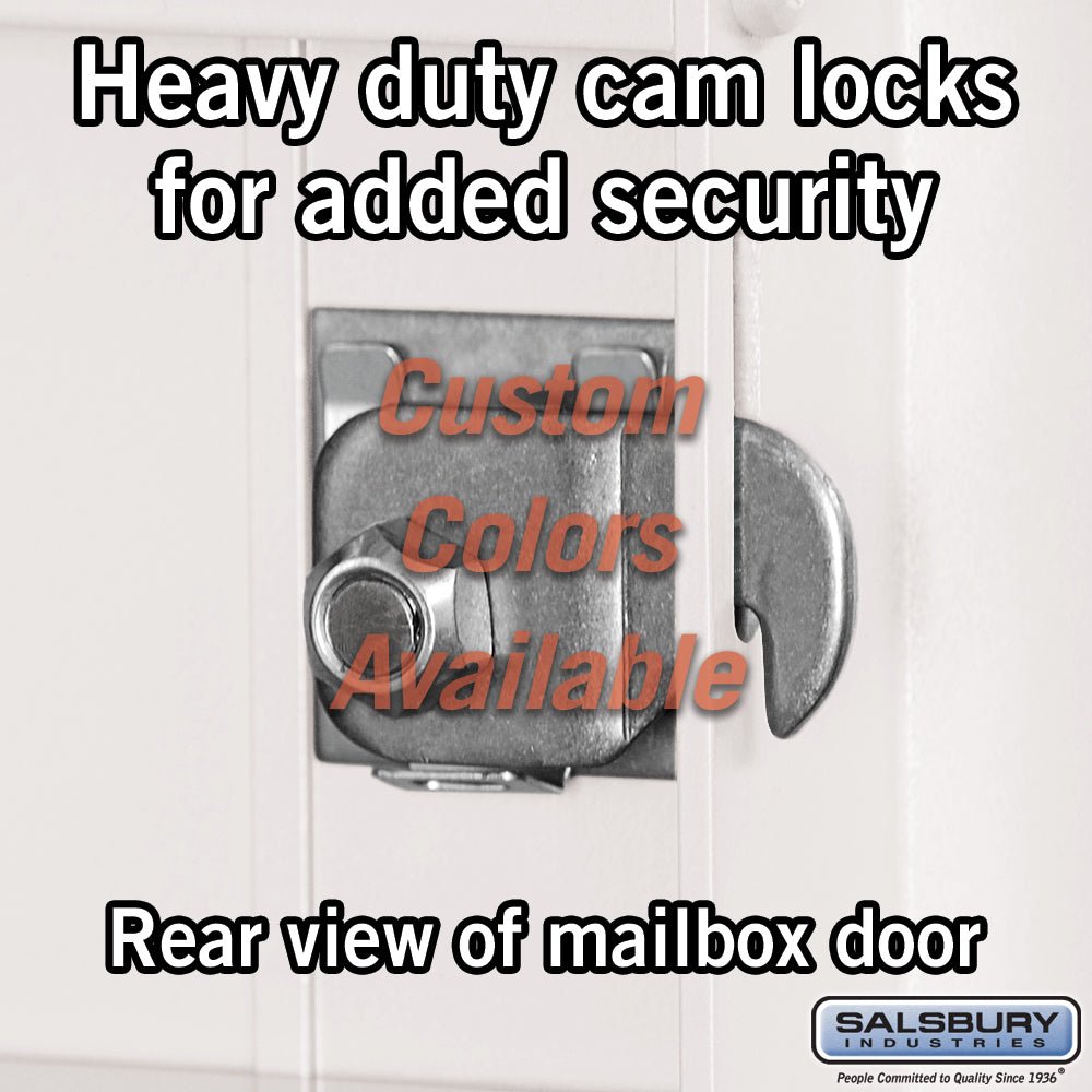Recessed Mounted 4C Horizontal Mailbox - 10 Door High Unit with Parcel Locker