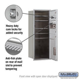 10 Door High Recessed Mounted Mailbox with Parcel Locker - Private Access