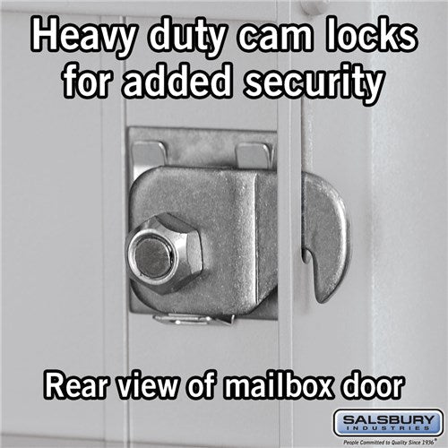 10 Door High Recessed Mounted 4C Horizontal Mailbox with Parcel Locker - Front Loading