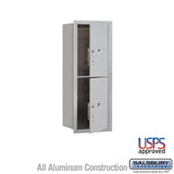41 in. H x 16-3/4 in. W Parcel Locker – 2 PL5s Aluminum Front-Loading 4C Horizontal Mailbox