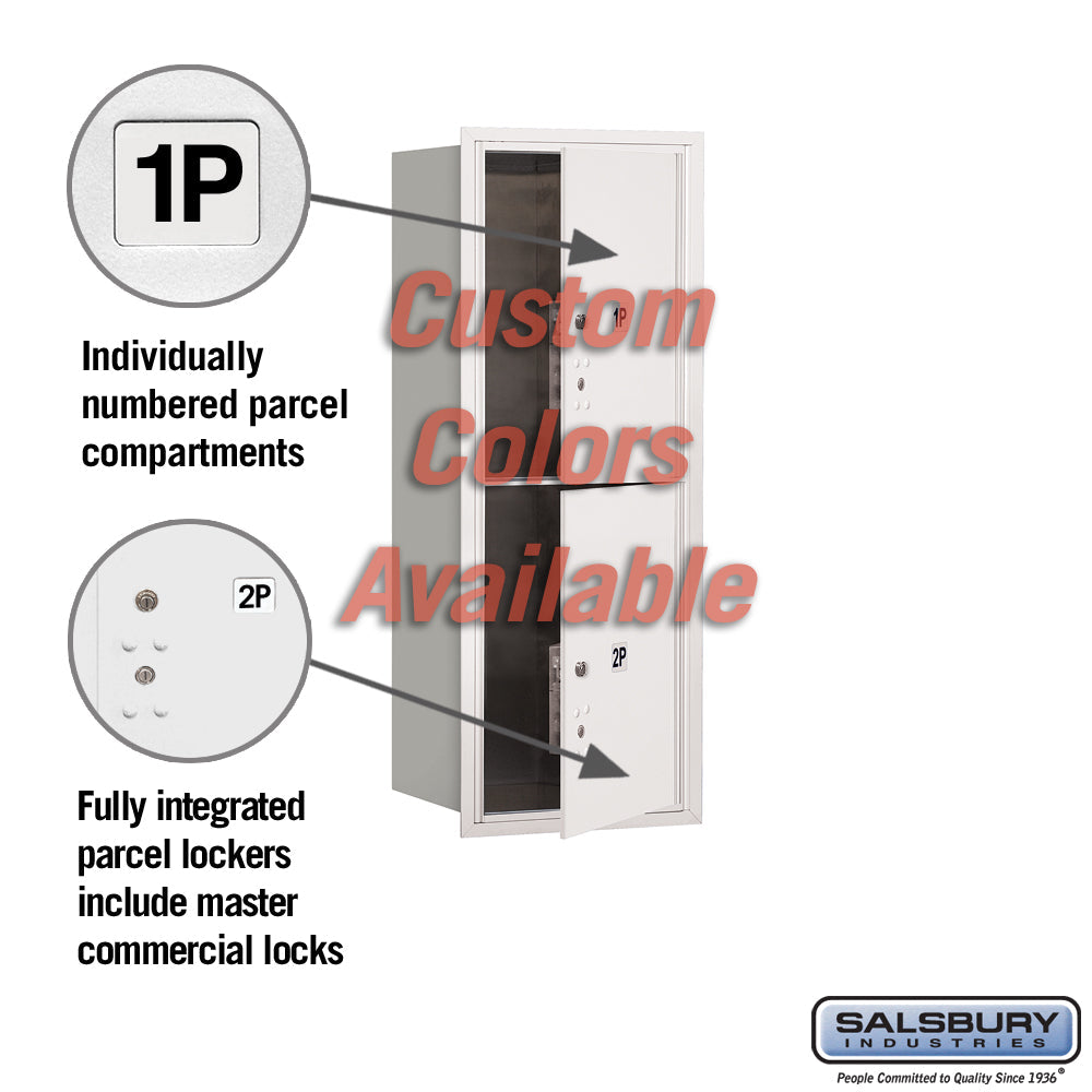 Recessed Mounted 4C Parcel Locker with Master Commercial Locks - ADA Compliant