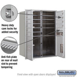 11 Door High Recessed Mounted 4C Horizontal Mailbox with Parcel Lockers - Front Loading