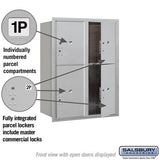 11-Door High Recessed Mounted Parcel Locker with Private Access - Front Loading