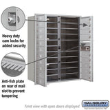 Salsbury Industries 41 in. H x 31-1/8 in. W Aluminum Front Loading 4C Horizontal Mailbox with 20 MB1 Doors
