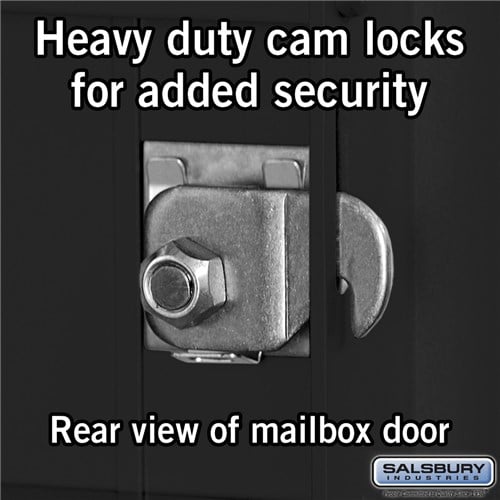 11-Door High Recessed Mounted 4C Horizontal Mailbox with Parcel Locker - Black