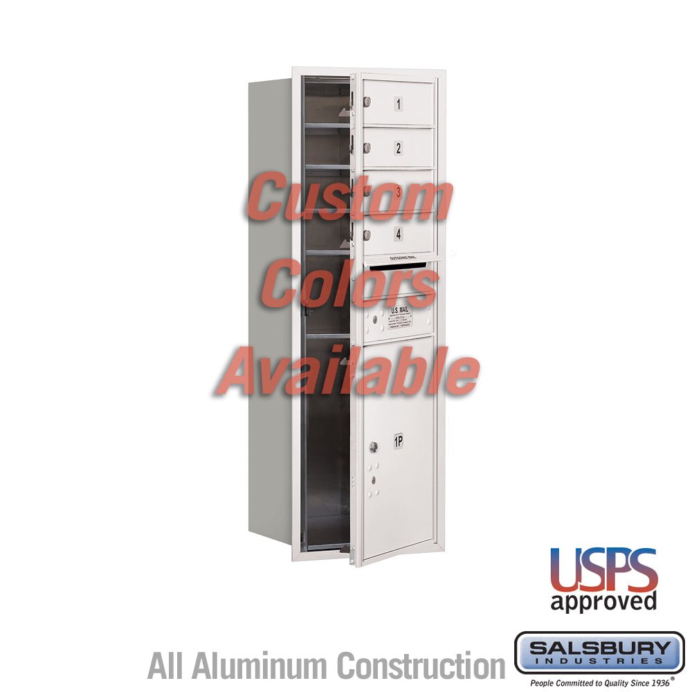 Recessed Mounted 4C Horizontal Mailbox - 11 Door High Unit with Parcel Locker