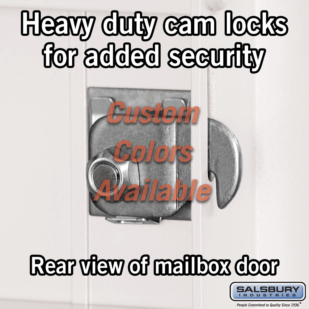 Recessed Mounted 4C Horizontal Mailbox - 11 Door High Unit with Parcel Locker