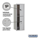 11 Door High Recessed Mounted 4C Horizontal Parcel Locker with USPS Access