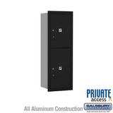 11-Door High Recessed Mounted Parcel Locker with Private Access - Rear Loading