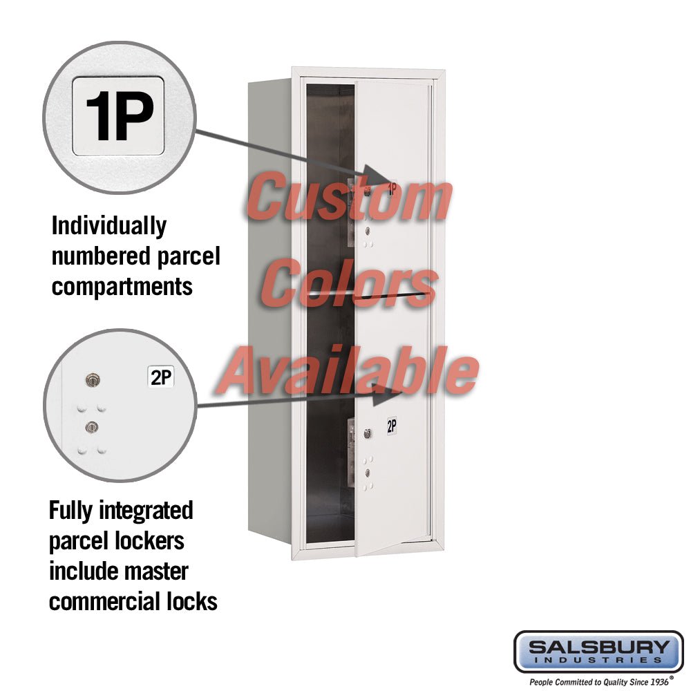 Recessed Mounted 4C Parcel Locker with Master Commercial Locks - ADA Compliant
