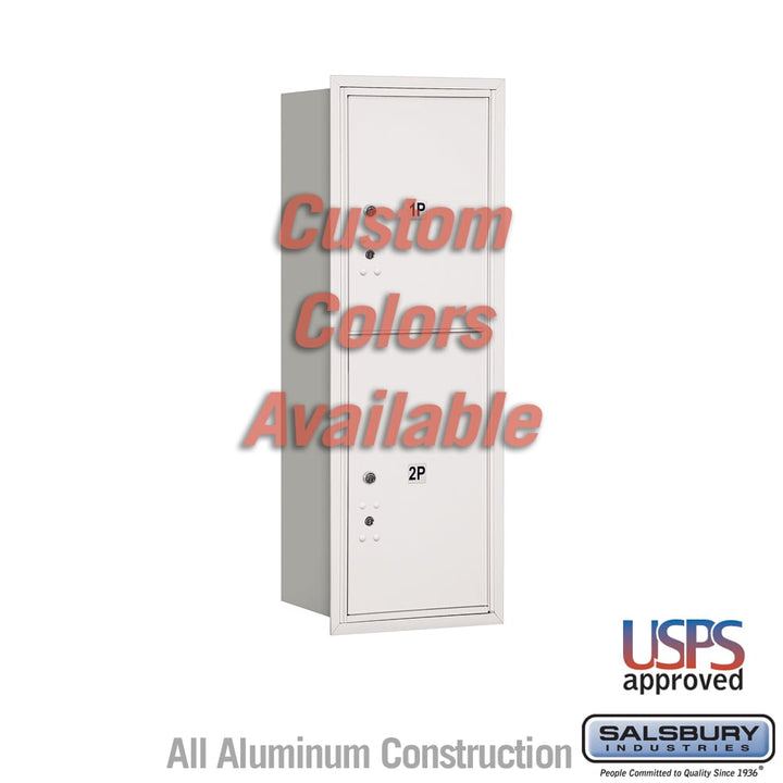 Recessed Mounted 4C Parcel Locker - 11 Door High Unit - Rear Loading - USPS Approved