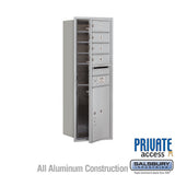 11 Door High Recessed Mounted 4C Horizontal Mailbox with Parcel Locker - Private Access