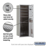11 Door High Recessed Mounted 4C Horizontal Mailbox with Parcel Locker - Private Access