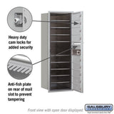 11 Door High Recessed Mounted 4C Horizontal Mailbox with Private Access - Front Loading
