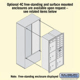 Recessed Mounted 4C Horizontal Mailbox with Parcel Lockers and USPS Access