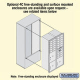 Recessed Mounted 4C Horizontal Mailbox with Parcel Lockers