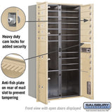 Maximum Height Recessed Mounted 4C Horizontal Mailbox with Parcel Lockers in Bronze