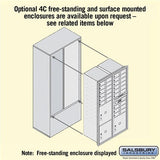 Maximum Height Recessed Mounted 4C Horizontal Mailbox with Parcel Lockers in Bronze
